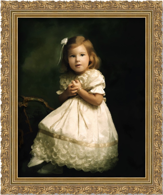 Miss Shapell  40 x 32  Oil on Canvas