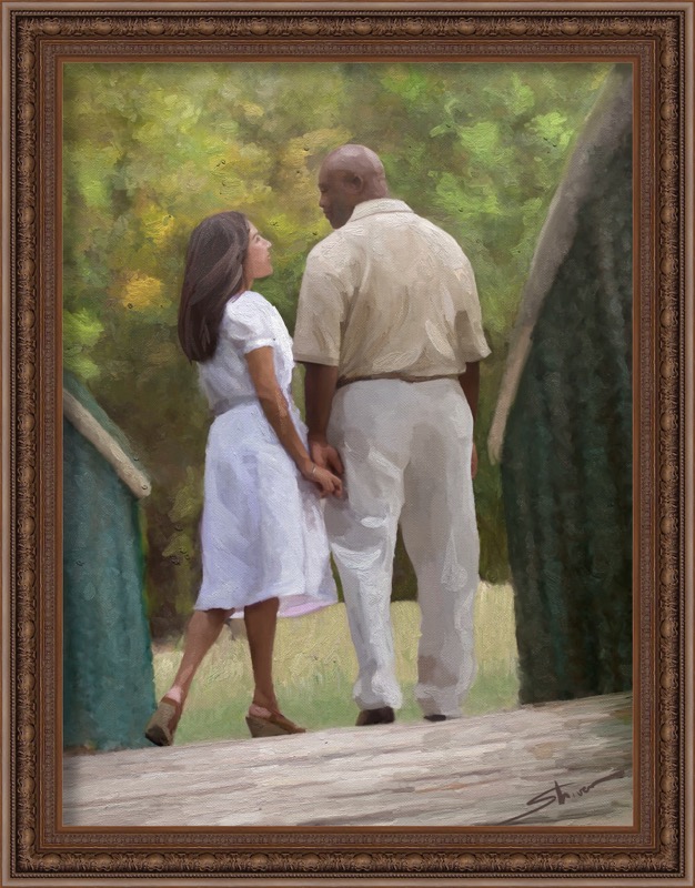 I will always LOVE YOU...  30 X 40 Oil on Canvas