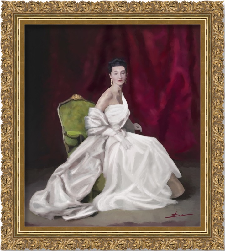 Lady Wagner  35 x 40 Oil on Canvas