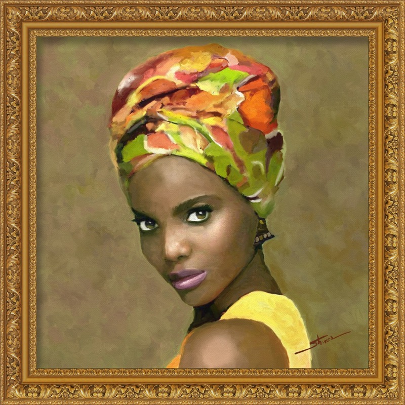 the Eyes have it!  15 x 15 Oil on Canvas